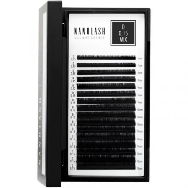 Nanolash Volume Lashes umelé mihalnice 0.15 D 6-13mm 1 ks