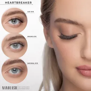 Nanolash DIY Starter Kit sada na domáce predĺženie rias Heartbreaker
