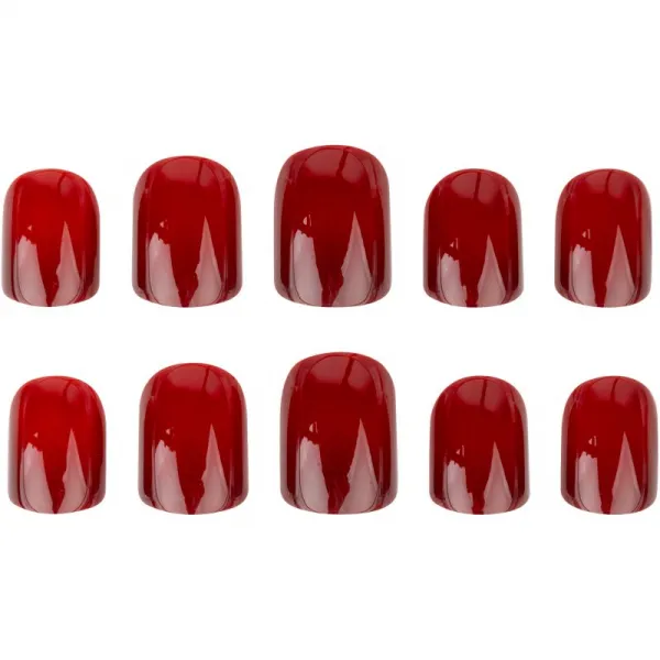 Nail HQ Square umelé nechty Deep Red 24 ks