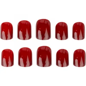 Nail HQ Square umelé nechty Deep Red 24 ks