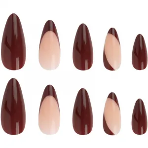Nail HQ Almond umelé nechty Chocolate Envy 24 ks