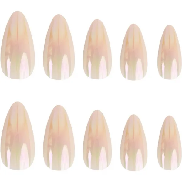 Nail HQ Almond umelé nechty Natural Glaze 24 ks