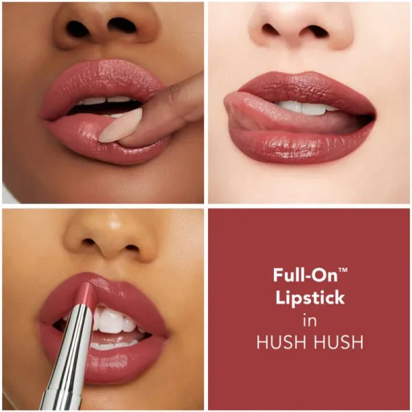 Buxom FULL-ON™ PLUMPING SATIN LIPSTICK krémový rúž so zväčšujúcim efektom odtieň Hush Hush 2,5 ml