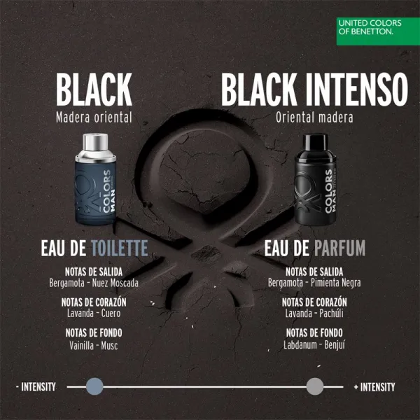 Benetton Colors de Benetton Man Black Intenso toaletná voda pre mužov 200 ml