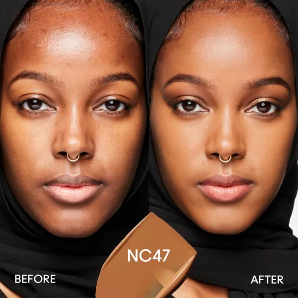 MAC Cosmetics Studio Fix Fluid SPF 15 24HR Matte Foundation + Oil Control zmatňujúci make-up SPF 15 odtieň NC47 30 ml