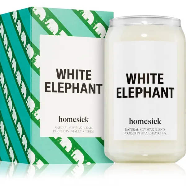 homesick White Elephant vonná sviečka 390 g