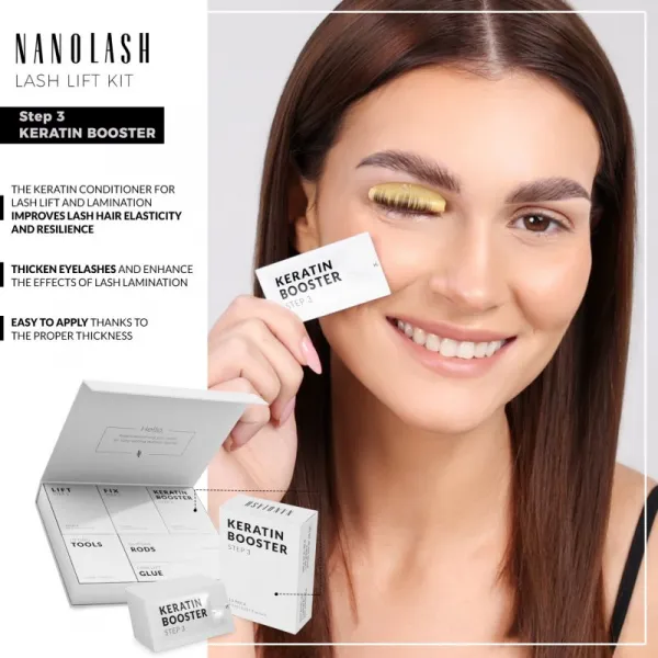 Nanolash Step 3 - Keratin booster kondicionér s keratínom na lifting a lamináciu mihalníc 10x0.5 ml