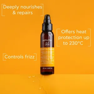 Apivita Keratin Repair Nourish Repair Hair Oil olej na vlasy pre suché a poškodené vlasy 100 ml