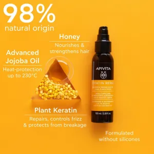 Apivita Keratin Repair Nourish Repair Hair Oil olej na vlasy pre suché a poškodené vlasy 100 ml
