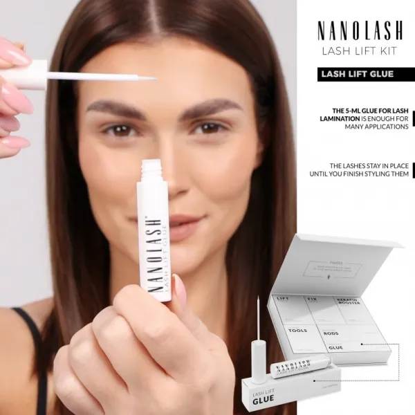 Nanolash Lash Lift Glue lepidlo na lifting a lamináciu mihalníc 5 ml