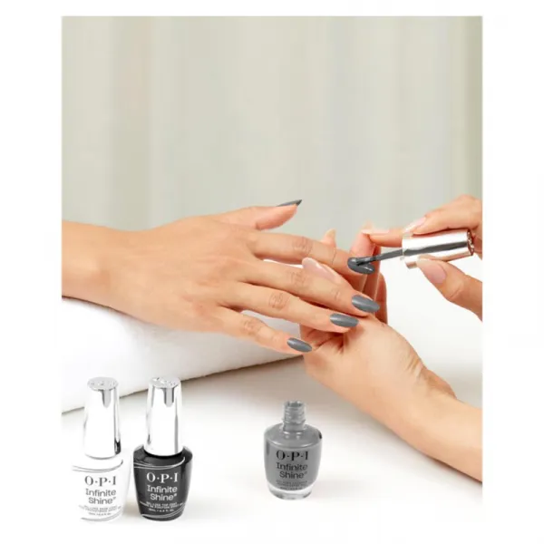 OPI Infinite Shine Silk lak na nechty s gélovým efektom Steel Waters Run Deep 15 ml