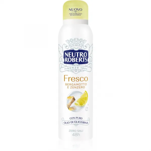 Neutro Roberts Bergamotto e Zenzero dezodorant v spreji so 48hodinovým účinkom 150 ml