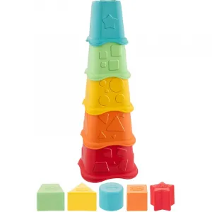 CHICCO - Poháriky stohovacie farebné Eco+ 6m+