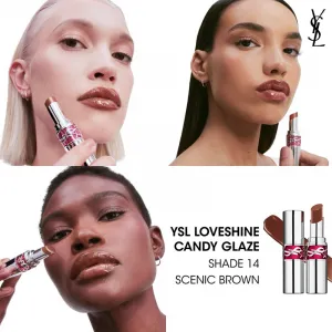 Yves Saint Laurent Loveshine Candy Glaze hydratačný lesk na pery pre ženy 14 Scenic Brown 3.2 g