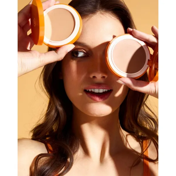 Collistar Mediterranea Sun Compact Foundation REFILL púdrový make-up SPF 15 odtieň 01 Elba 10.5 g