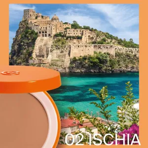 Collistar Mediterranea Sun Compact Foundation REFILL púdrový make-up SPF 15 odtieň 02 Ischia 10.5 g