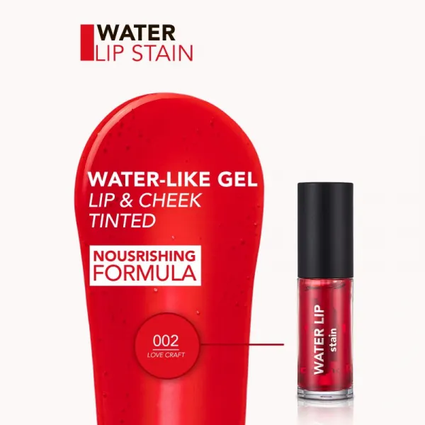 flormar Water Lip Stain farba na pery s vyživujúcim účinkom odtieň 002 Love Craft 6.4 ml