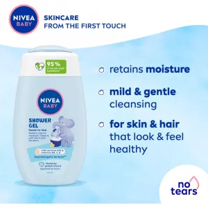 NIVEA BABY sprchový gél na telo a vlasy 200 ml