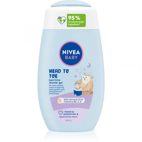 Nivea Baby Bed Time sprchovací gél pre celé telo a vlásky 200 ml