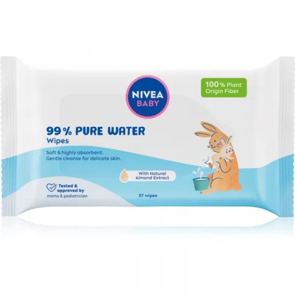 Nivea Baby 99% Pure Water čistiace obrúsky 57 ks