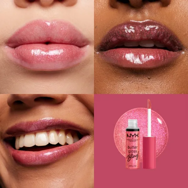 NYX Professional Makeup Butter Gloss Bling lesk na pery trblietavý odtieň 05 She Got Money 8 ml