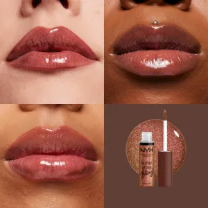NYX Professional Makeup Butter Gloss Bling lesk na pery trblietavý odtieň 08 HU$TLA 8 ml