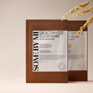 Some By Mi Galactomyces Glutathione Glow Serum Mask rozjasňujúca plátienková maska pre citlivú a suchú pleť 22 g