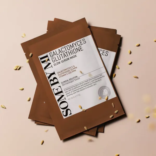 Some By Mi Galactomyces Glutathione Glow Serum Mask rozjasňujúca plátienková maska pre citlivú a suchú pleť 22 g