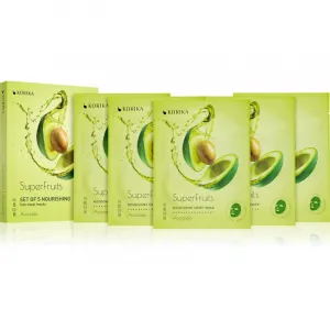 KORIKA SuperFruits set pleťových masiek za zvýhodnenú cenu s vyživujúcim účinkom Avocado