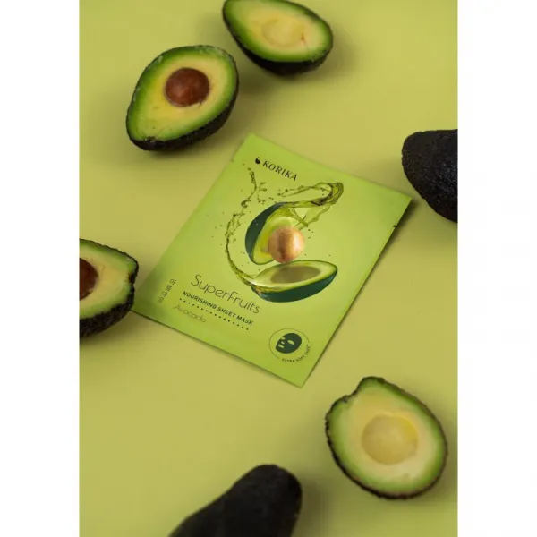 KORIKA SuperFruits set pleťových masiek za zvýhodnenú cenu s vyživujúcim účinkom Avocado