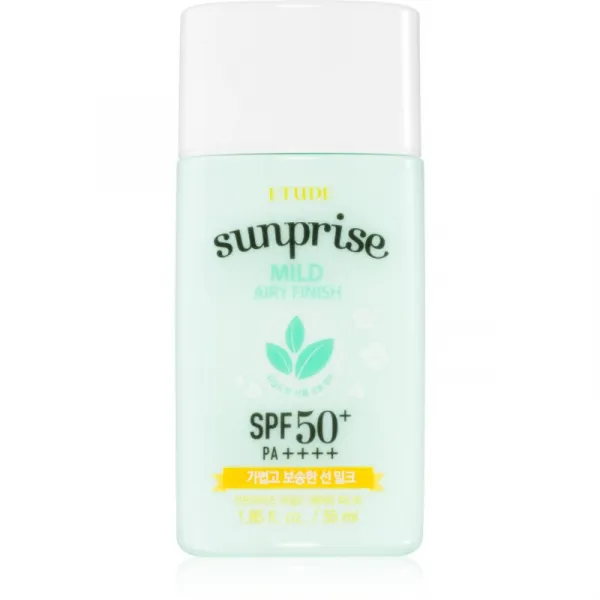 ETUDE Sunprise Mild Airy Finish minerálny ochranný fluid na tvár SPF 50+ 55 ml