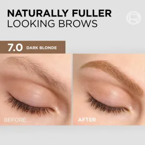 L'Oréal Paris semipermanentná farba na obočie - Brow Color Semi-Permanent Eyebrow Tint - 7.0 Dark Blond