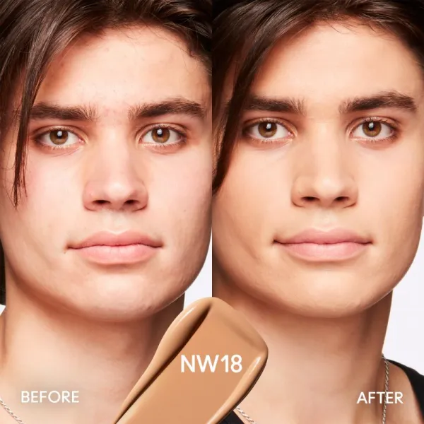 MAC Cosmetics Studio Fix Fluid SPF 15 24HR Matte Foundation + Oil Control zmatňujúci make-up SPF 15 odtieň NW18 30 ml
