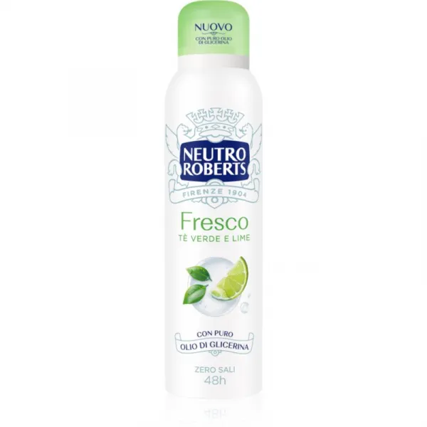 Neutro Roberts Tè Verde e Lime dezodorant v spreji so 48hodinovým účinkom 150 ml