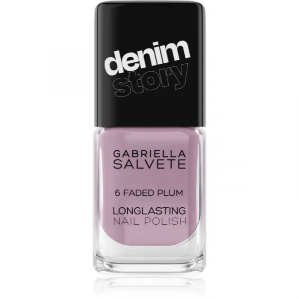 Gabriella Salvete Longlasting Enamel Denim Story dlhotrvajúci lak na nechty odtieň 06 Faded Plum 11 ml