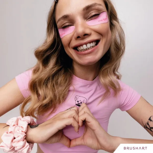 BrushArt Accessories Reusable eye patches opakovane použiteľné vankúšiky na oči Me Time 2 ks