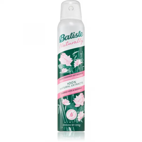 Batiste Naturally Bamboo & Gardenia suchý šampón pre absorpciu prebytočného mazu a pre osvieženie vlasov 200 ml