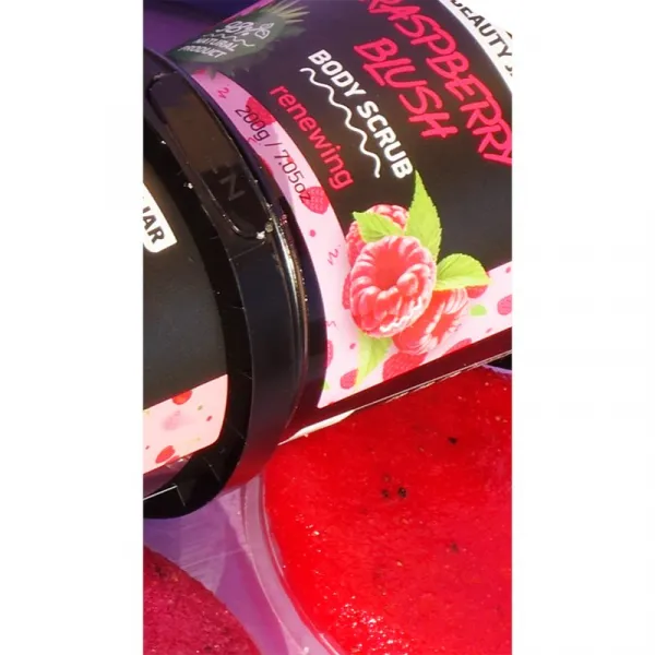 Beauty Jar Raspberry Blush osviežujúci telový peeling 200 g