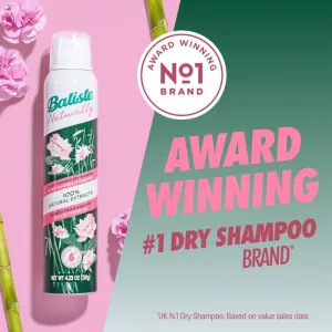 Batiste Naturally Bamboo & Gardenia suchý šampón pre absorpciu prebytočného mazu a pre osvieženie vlasov 200 ml