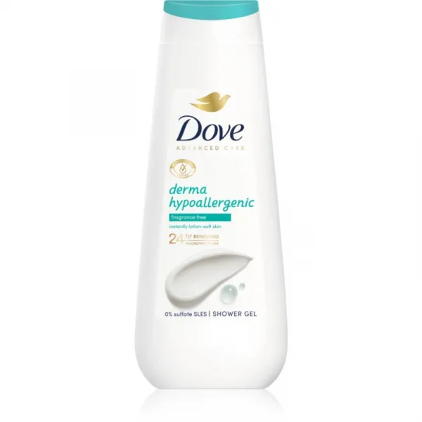 Dove Advanced Care Derma Hypoallergenic hydratačný sprchový gél 400 ml
