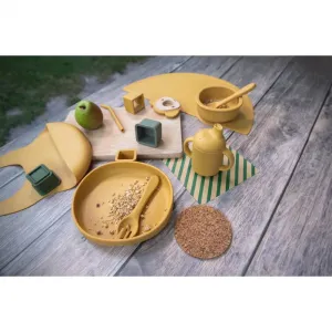 Zopa Silicone Set jedálenská sada Mustard Yellow