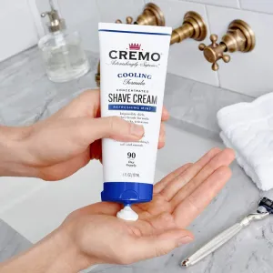 Cremo Refreshing Mint Cooling Shave Cream krém na holenie v tube pre mužov 177 ml