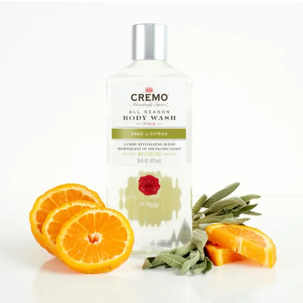 Cremo Sage and Citrus Body Wash čistiaci sprchový gél pre mužov 475 ml