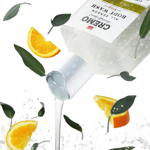 Cremo Sage and Citrus Body Wash čistiaci sprchový gél pre mužov 475 ml