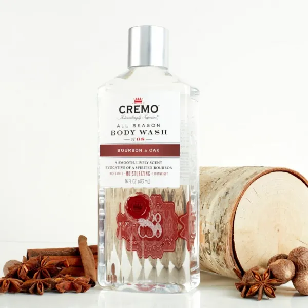 Cremo Bourbon & Oak sprchový gél pre mužov 473 ml