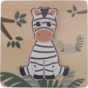 Zopa detské drevené puzzle Zebra