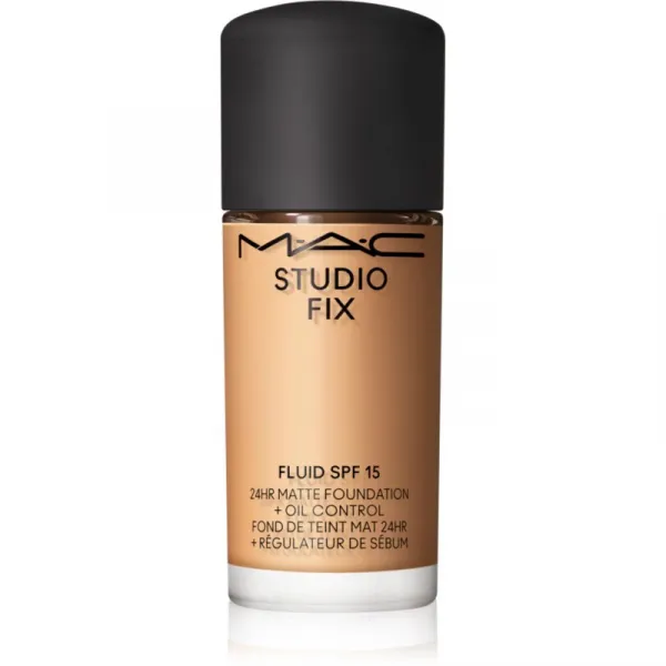 MAC Cosmetics Mini Studio Fix Fluid SPF 15 24HR Matte Foundation + Oil Control zmatňujúci make-up SPF 15 odtieň NC30 15 ml