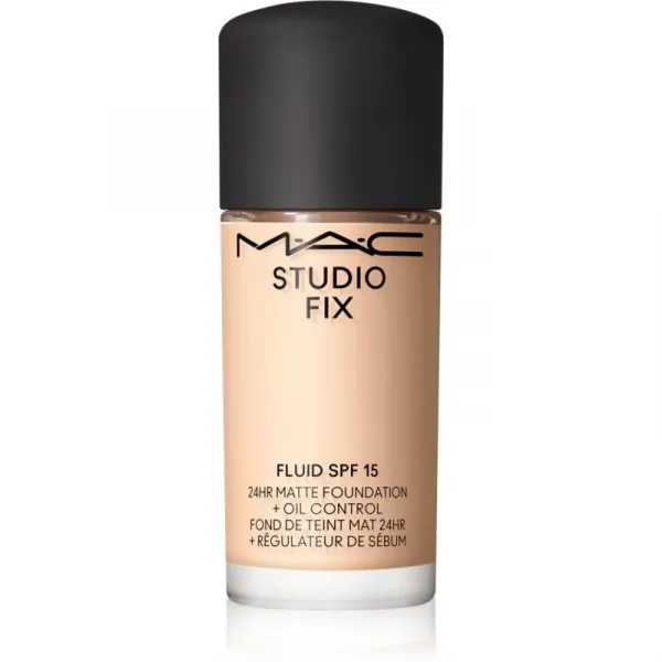 MAC Cosmetics Mini Studio Fix Fluid SPF 15 24HR Matte Foundation + Oil Control zmatňujúci make-up SPF 15 odtieň NC16 15 ml