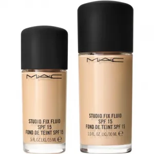 MAC Cosmetics Mini Studio Fix Fluid SPF 15 24HR Matte Foundation + Oil Control zmatňujúci make-up SPF 15 odtieň NC16 15 ml