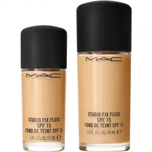 MAC Cosmetics Mini Studio Fix Fluid SPF 15 24HR Matte Foundation + Oil Control zmatňujúci make-up SPF 15 odtieň NC20 15 ml